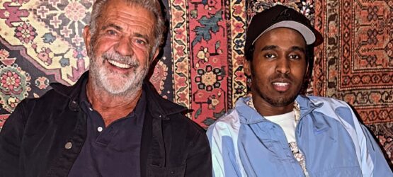 Top5 and Mel Gibson photographed together at Yorkville dinner
