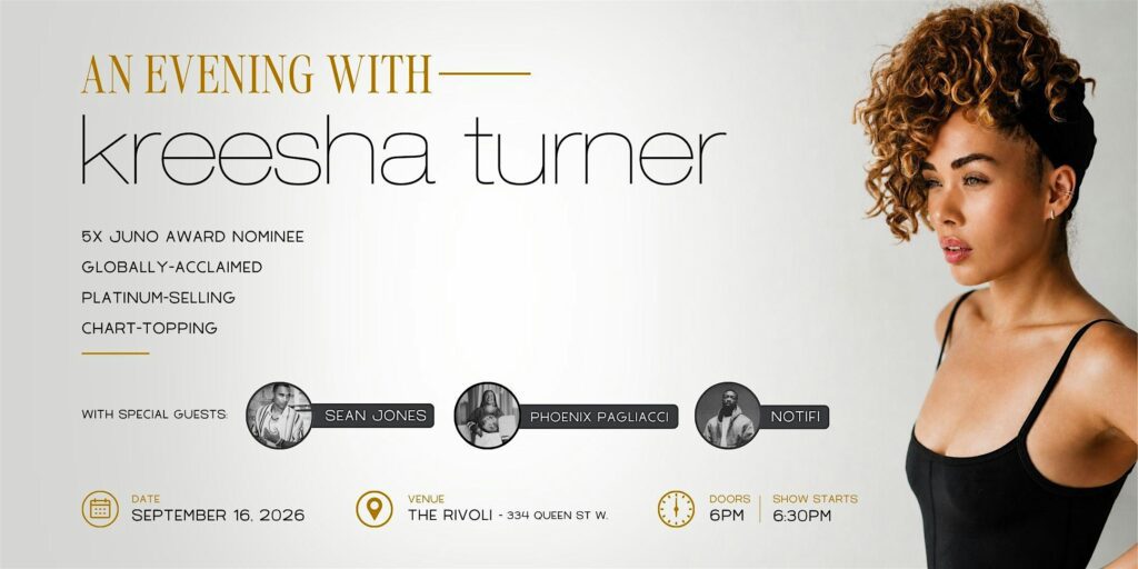 An Evening with Kreesha Turner Toronto at Rivoli Toronto