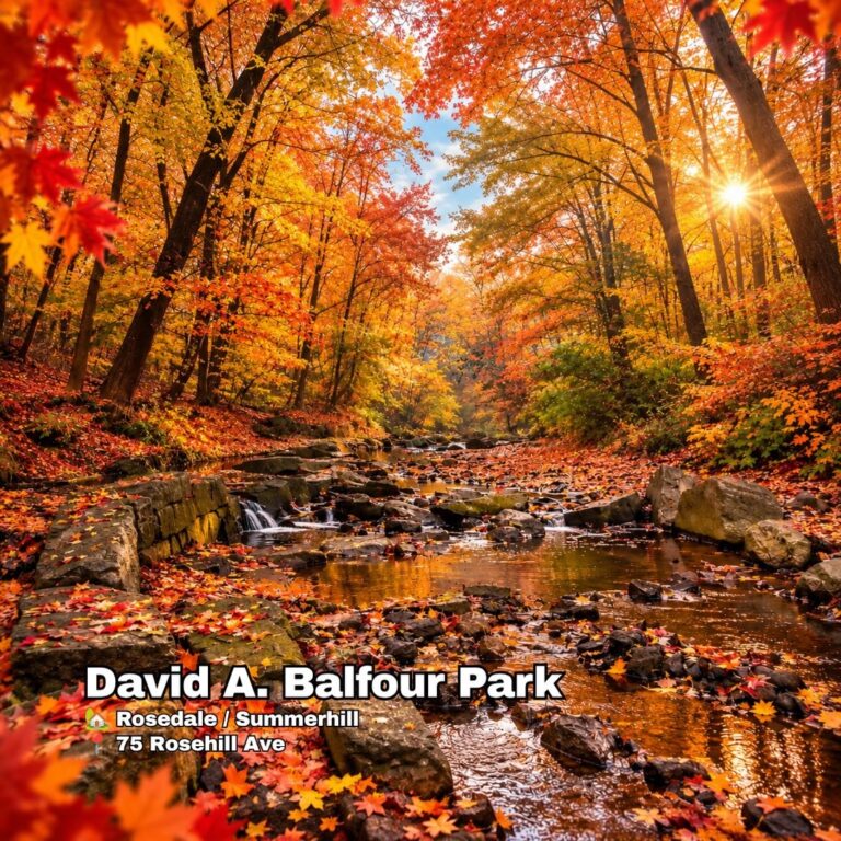 best places to see fall colours in Toronto photo