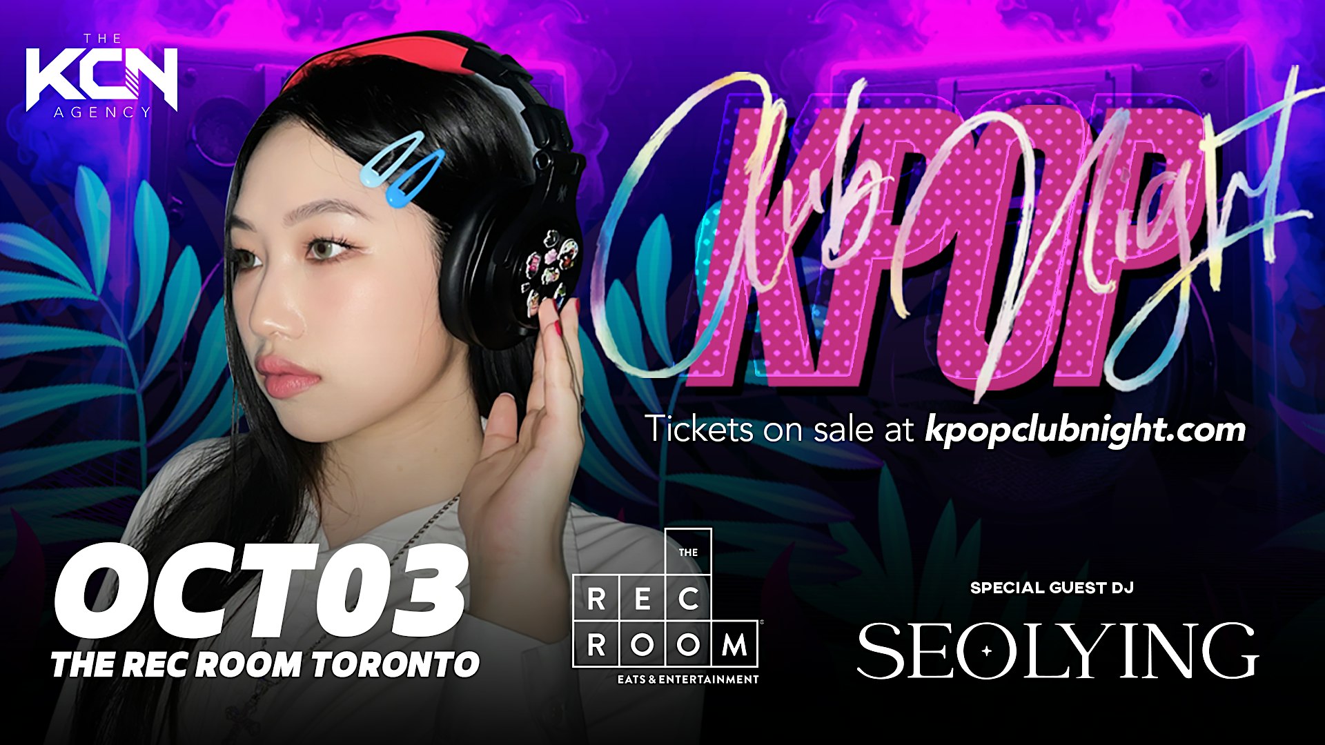Kpop Club Night in Toronto Oct 3 at The Rec Room Roundhouse