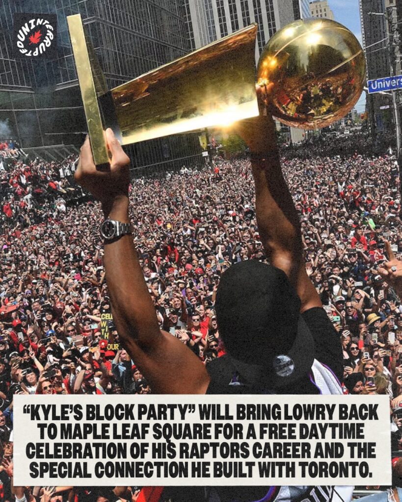 Kyle Lowry block party Toronto photo 2
