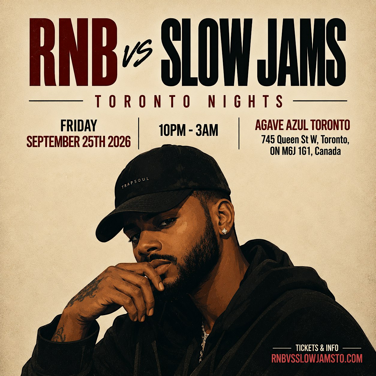 RNB vs SLOW JAMS – LATE NIGHT PARTY IN TORONTO (FREE BEFORE 11PM)