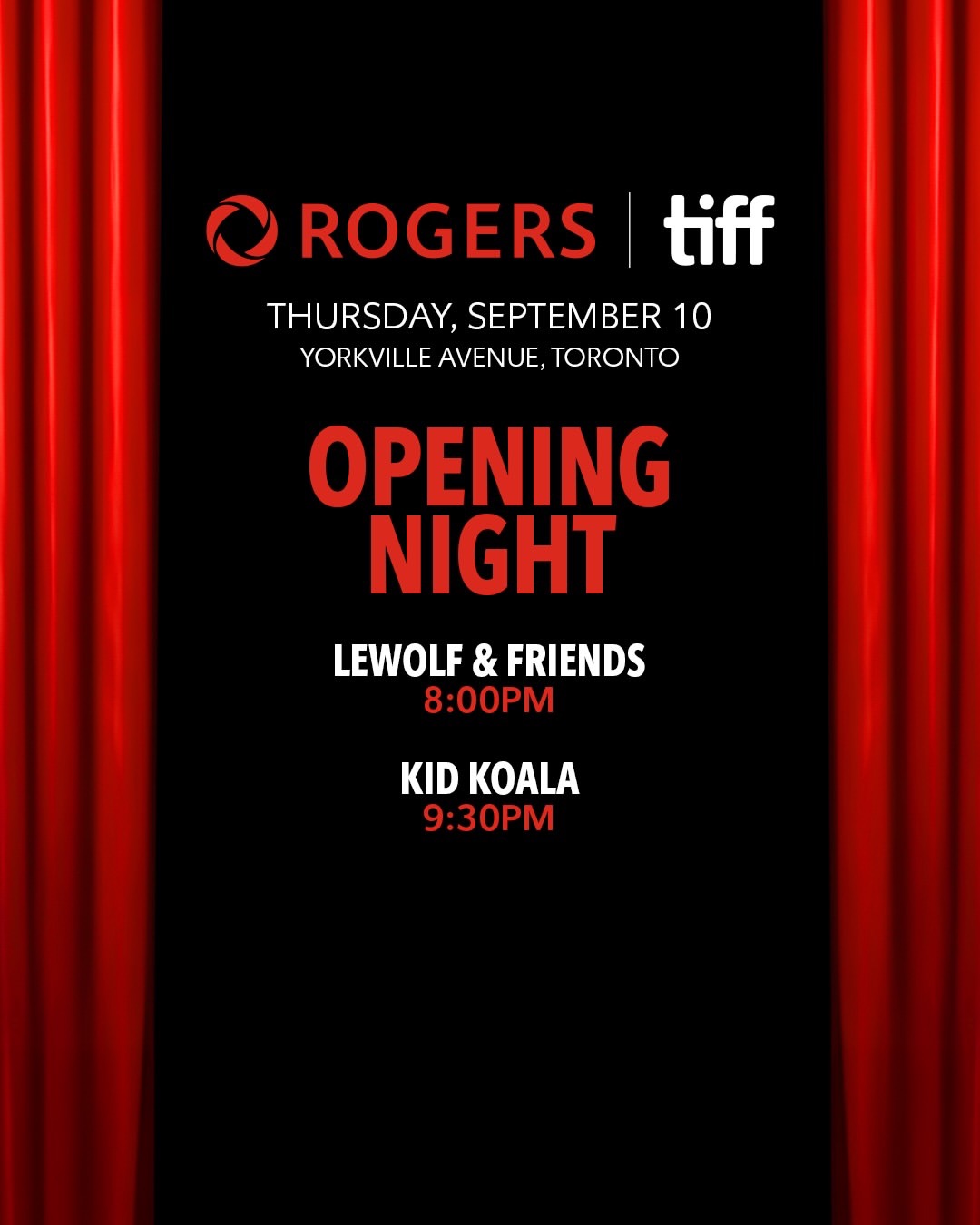 Rogers Red Carpet brings free TIFF screenings and live music to Yorkville