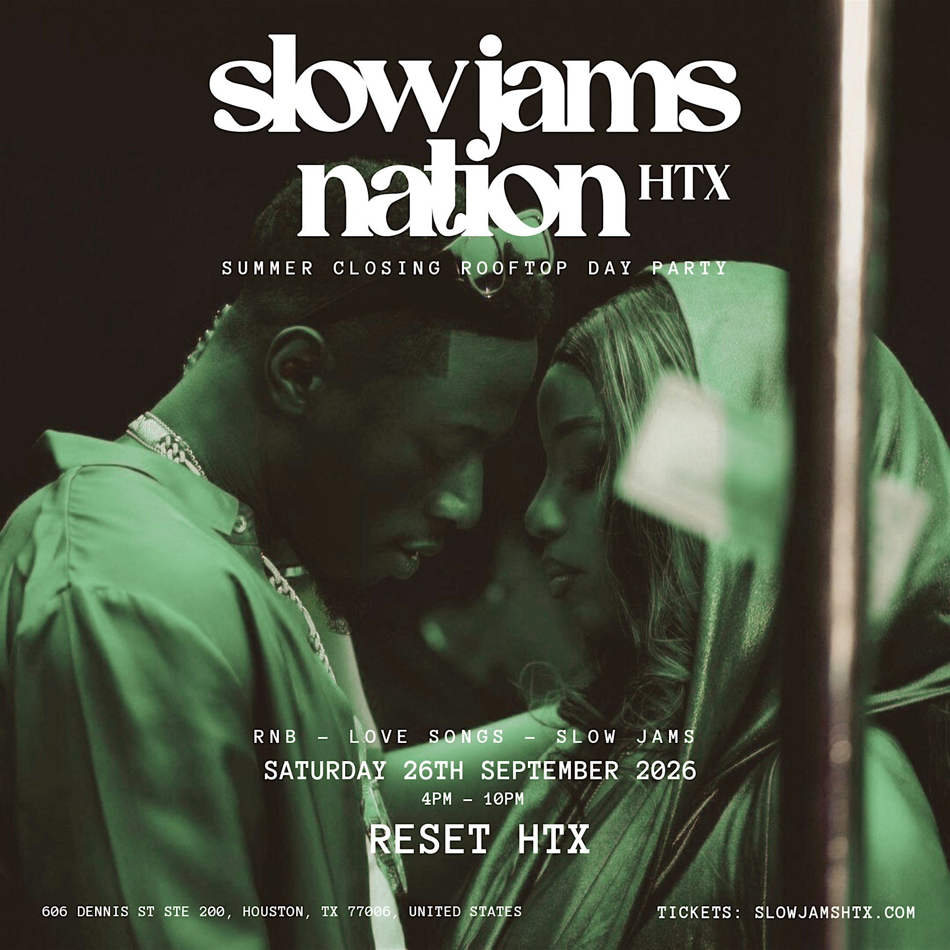 SLOW JAMS HTX – Slow Jams & RnB Rooftop Day Party