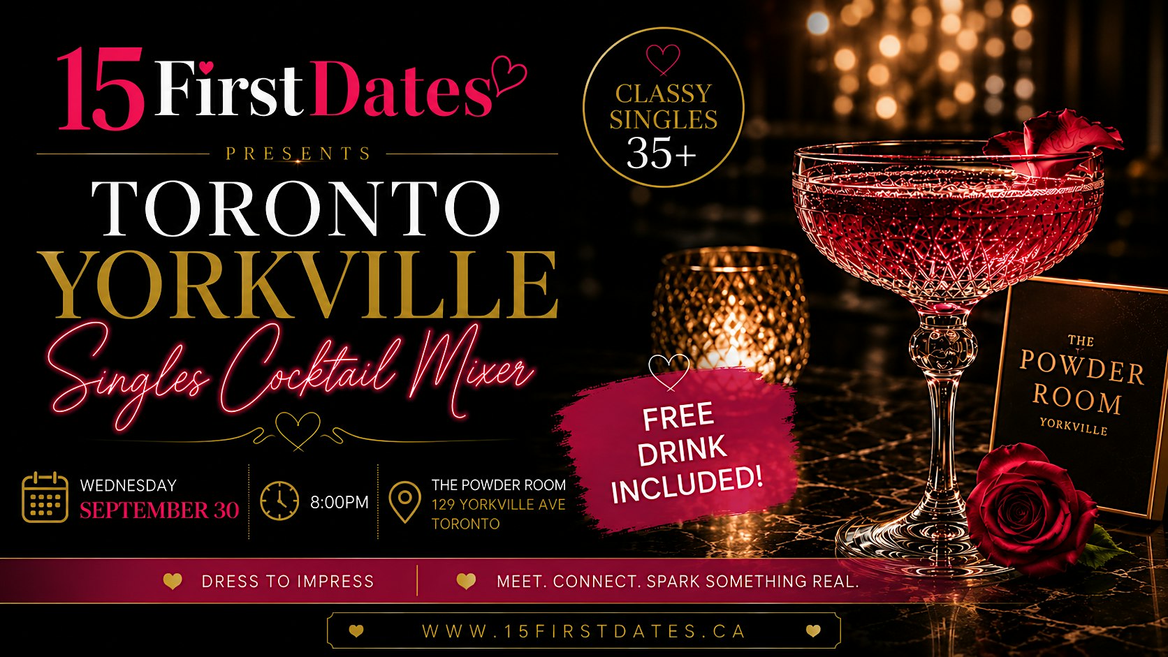 Toronto Yorkville Singles Cocktail Mixer (Age 35+)