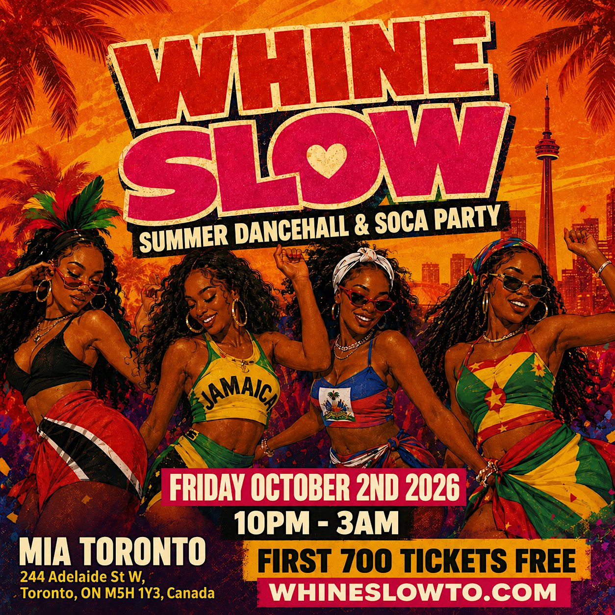 WHINE SLOW – Toronto’s Sexiest Dancehall & Soca Party